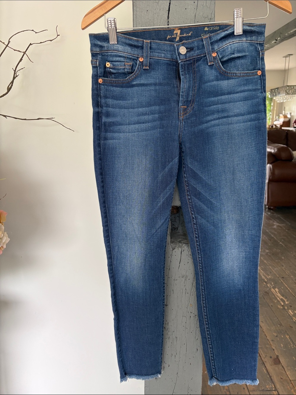 7for all mankind the ankle skinny jeans
